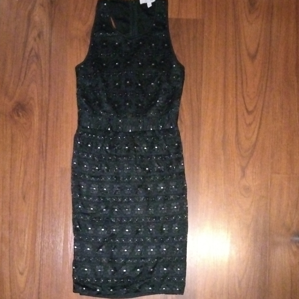 dELiA*s Black Sequin Backless Dress